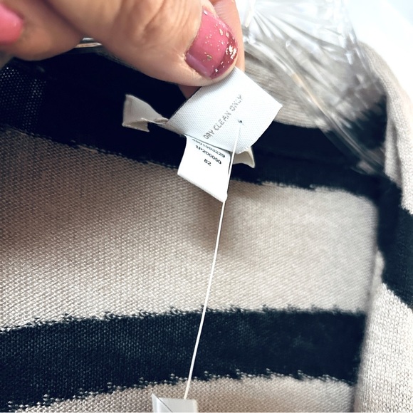 NWT!!  Chico’s Cardigan – Bold Black & Tan Zebra Stripe – Large (Chico's 2) - Picture 3 of 6